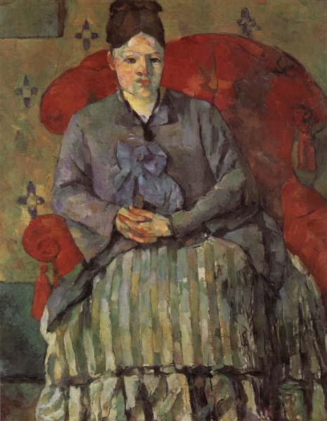 Paul Cezanne Madame Cezanne in a Red Armchair Norge oil painting art